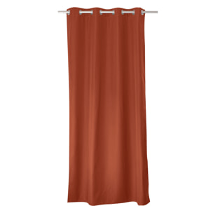 Rideau thermique en microfibre doublée - Terracotta