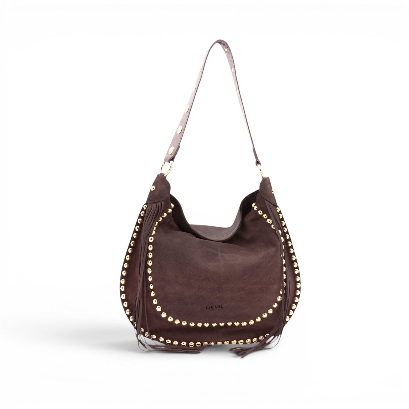 Bolso de hombro Cheval Firenze Dalia Marrón Oscuro