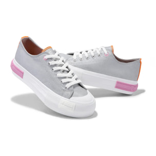 Zapatillas Mujer Casual One Way Low Summer Club Plata D.Franklin