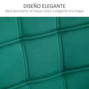 Butaca de Salón Moderna, Sillón Lectura Tapizado en Terciopelo con Asiento Ancho, Patas de Madera, Fácil Montaje, Sillón Relax para Sala de Estar, Dormitorio y Balcón, Verde