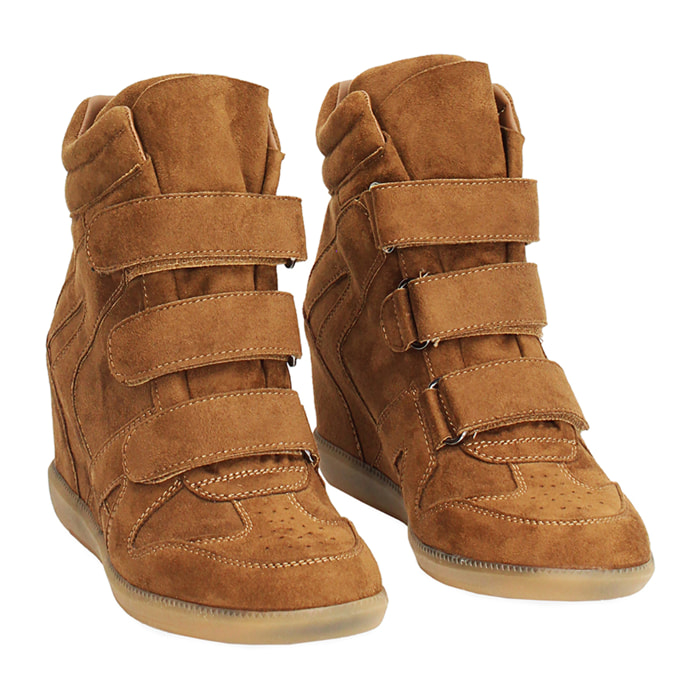 Zapatillas marrones tacón 7 cm