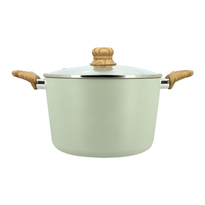 Faitout 24cm avec revêtement céramique céladon - tous feux COLORAMA