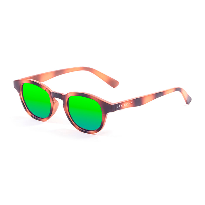 Gafas de sol PALO ALTO LAGUNA BEACH - Tiras verticales marrón / Revo verde