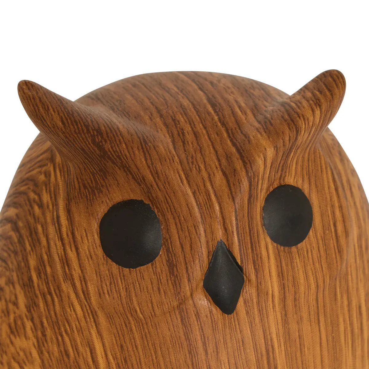 Statuette chouette Automne marron caramel 11x10,3cm