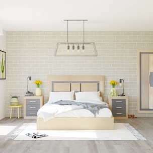 Mesita de noche Kira Cambria - Grafito