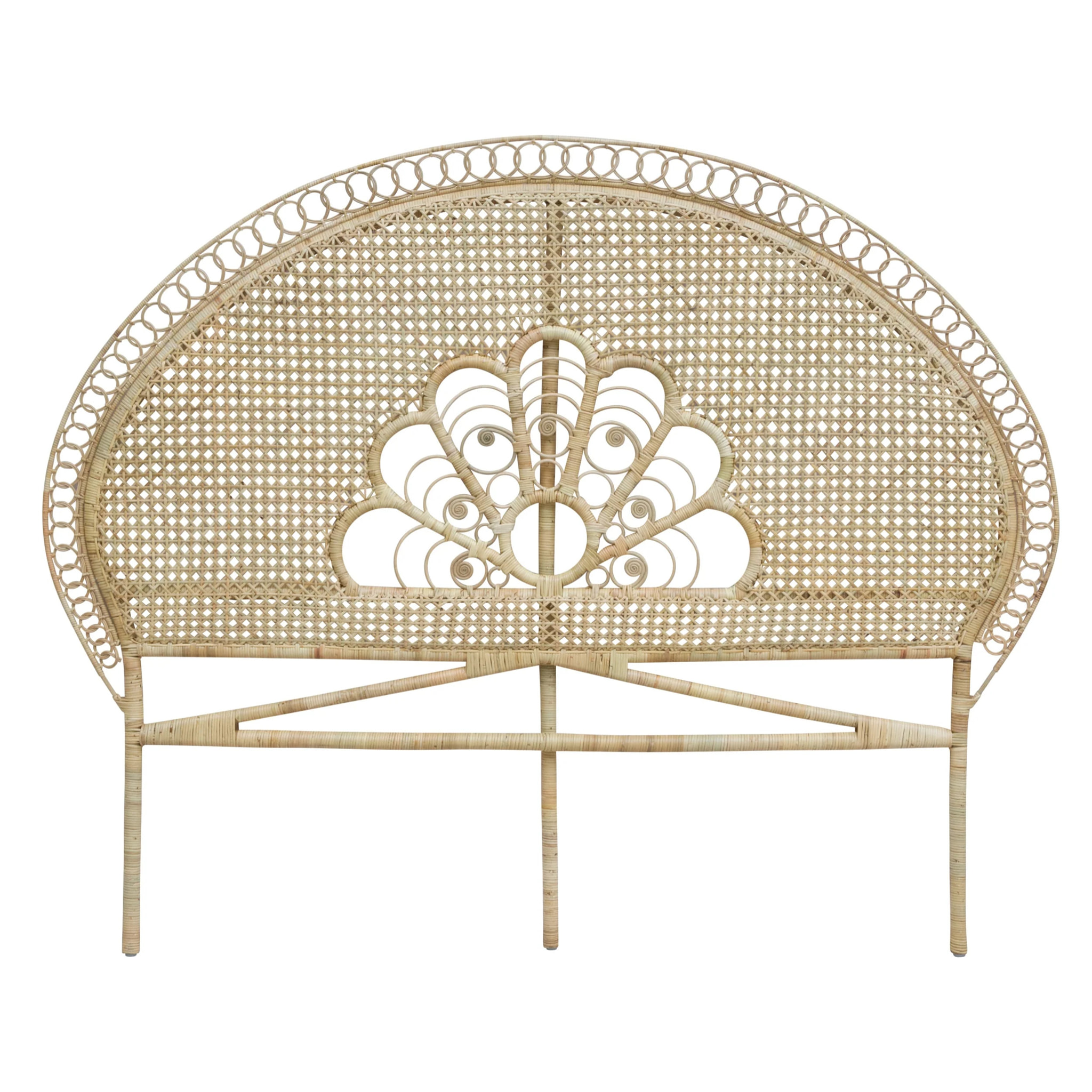 Tête de lit 160 cm en rotin naturel - Gabriella