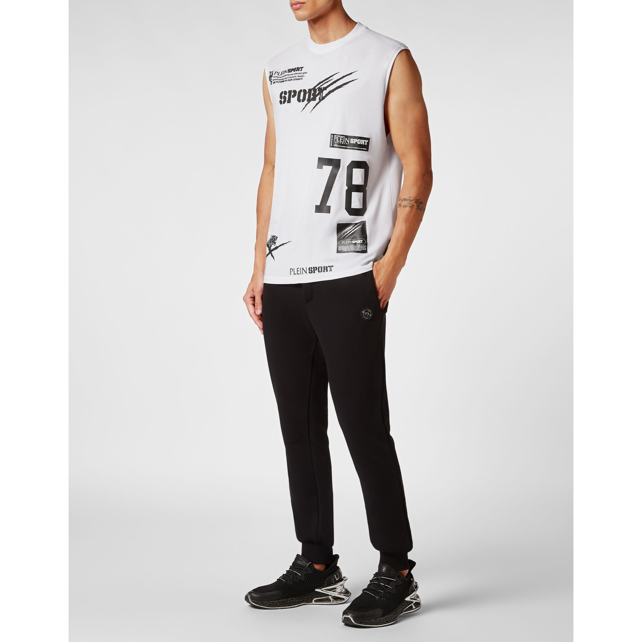 PLEIN SPORT Tank Top MULTILOGO