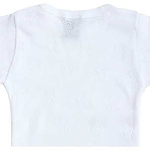 Body bebé manga corta calado ositos