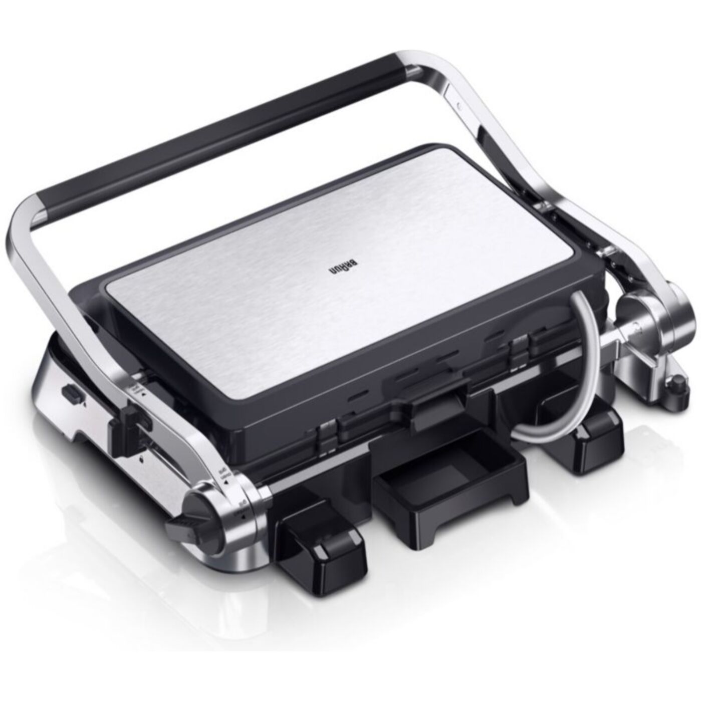 Grille-viande BRAUN CG9040 inox 2 zones e cuisson plaques movibles à poser, 37x23 cm