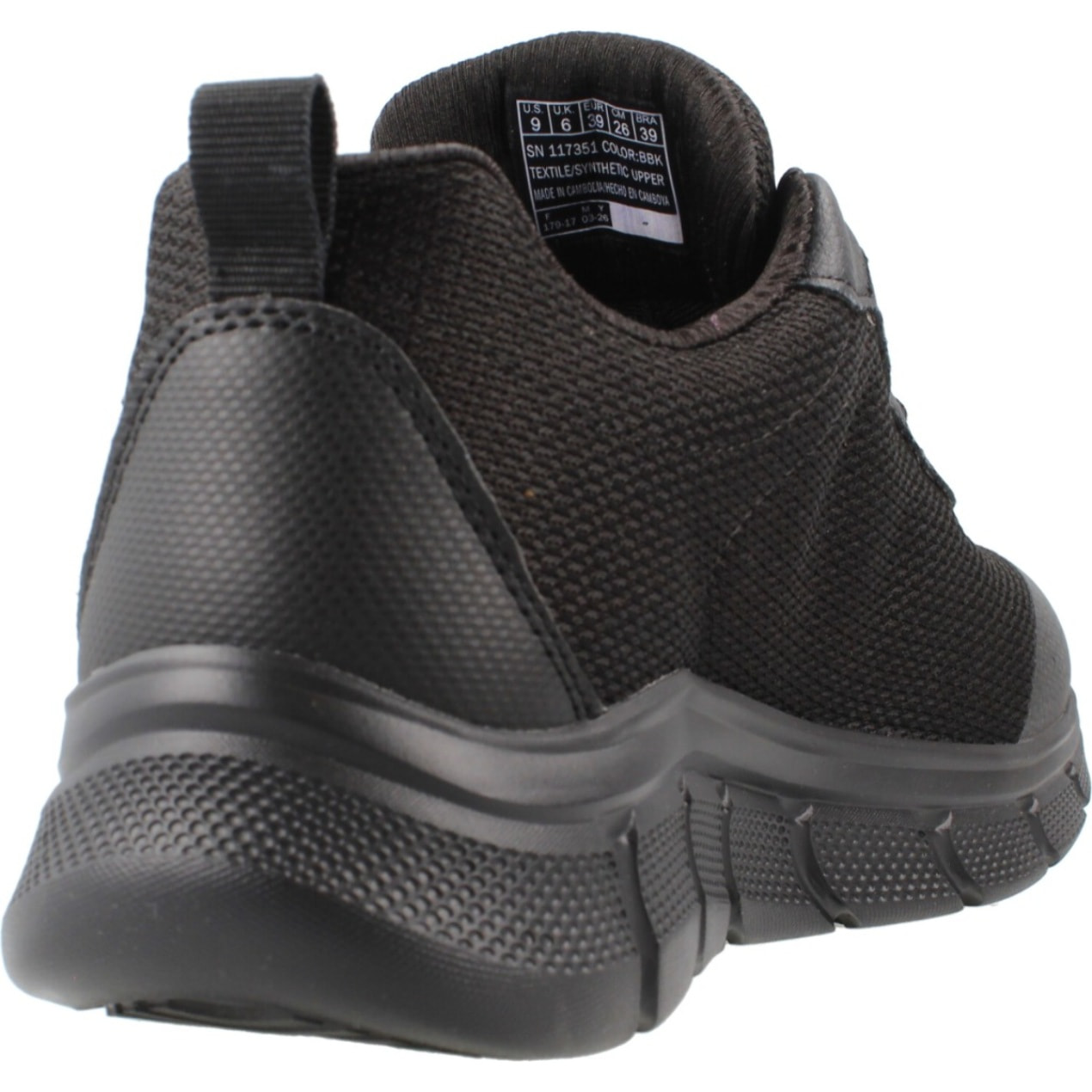 Sneakers De  Mujer 117351s Bobs B Flex Flex Proof Negro