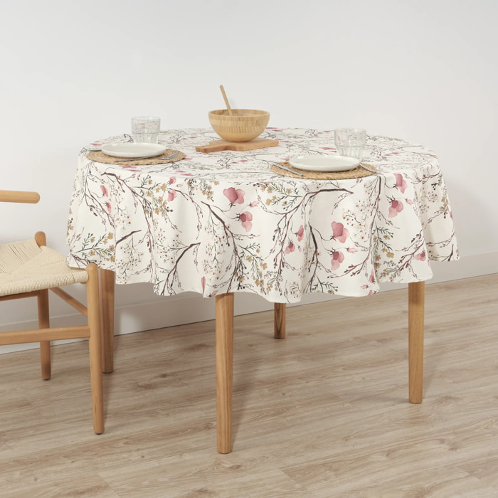 Nappe ronde en résine anti-taches 0120-342