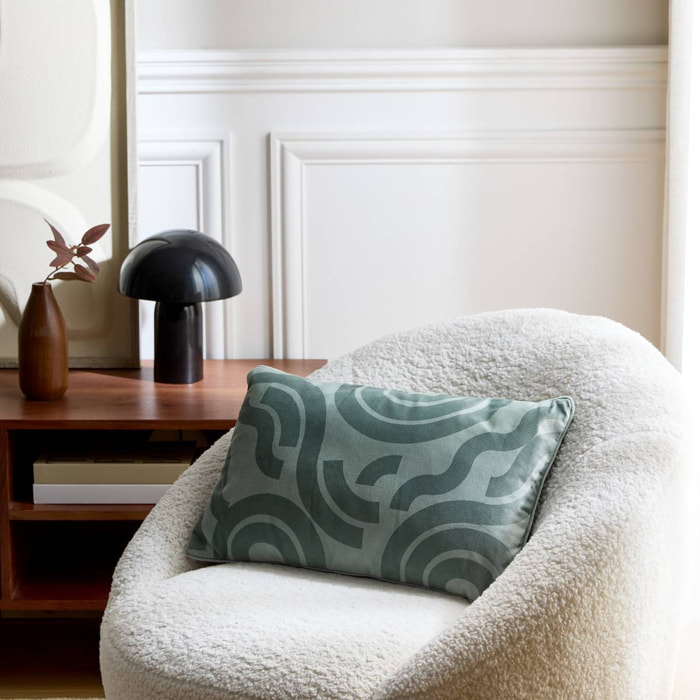 Coussin Lilou rectangulaire 30x50cm vert