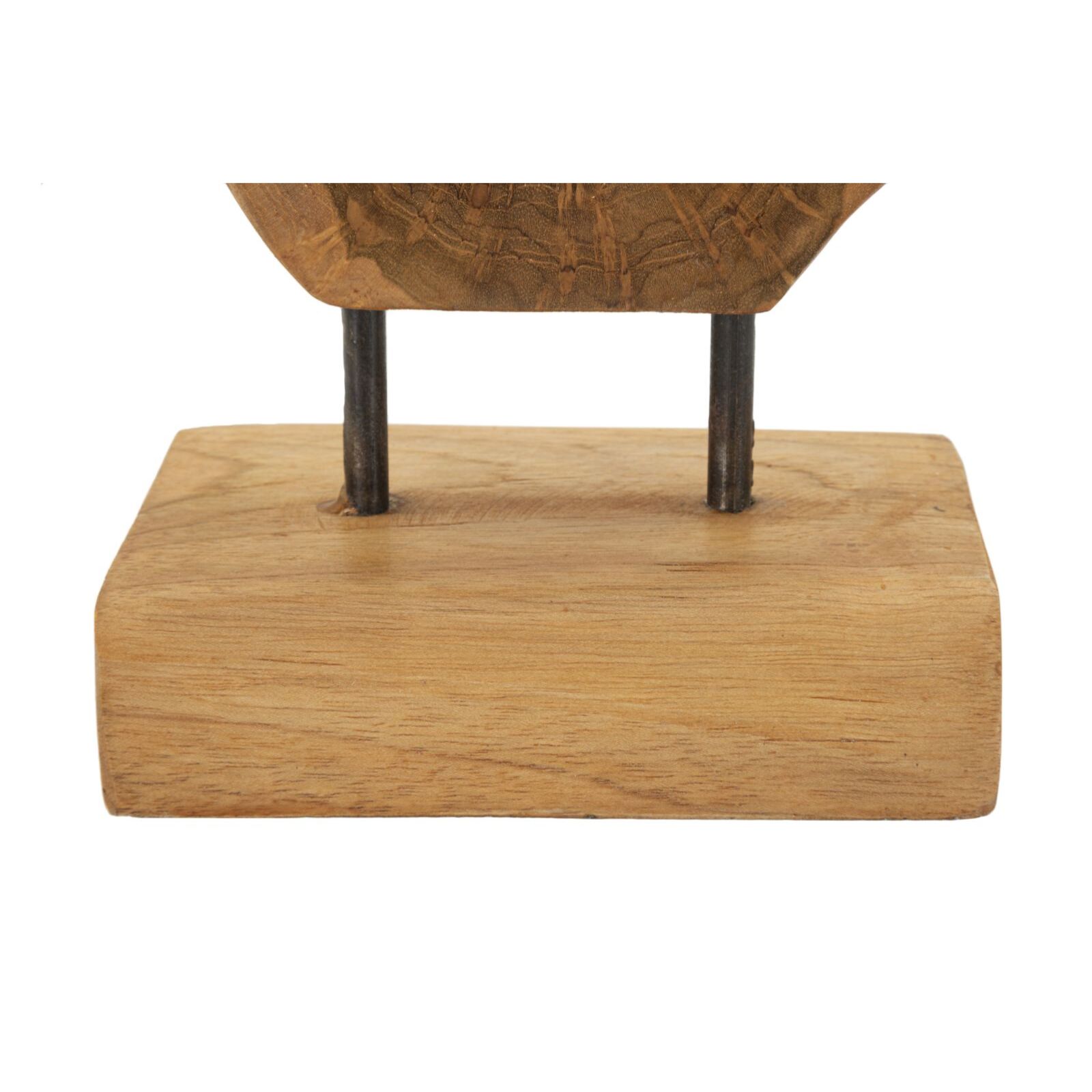 SCULTURA LUBANG IN TEAK RICICLATO CM 18X10X27 (PEZZI UNICI - NON RIP. IN SERIE)