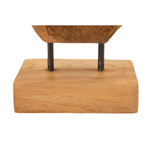 SCULTURA LUBANG IN TEAK RICICLATO CM 18X10X27 (PEZZI UNICI - NON RIP. IN SERIE)