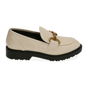Mocasines color marfil