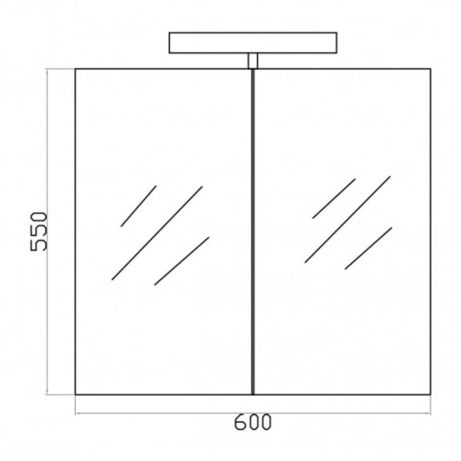 Armoire salle de bain 60 cm chêne californien naturel Aquazur