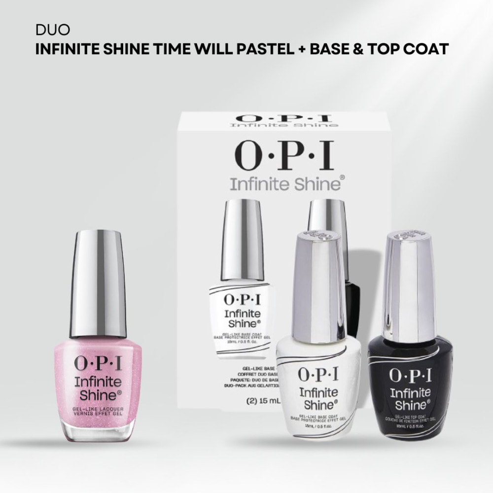 Duo Infinite Shine - Base et Top Coat Duo Pack - 30ml Infinite Shine - Time Will Pastel - 15ml