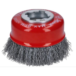 Brosse boisseau acier X-Lock BOSCH Ø70 Fil 0.3 mm - 2608620725