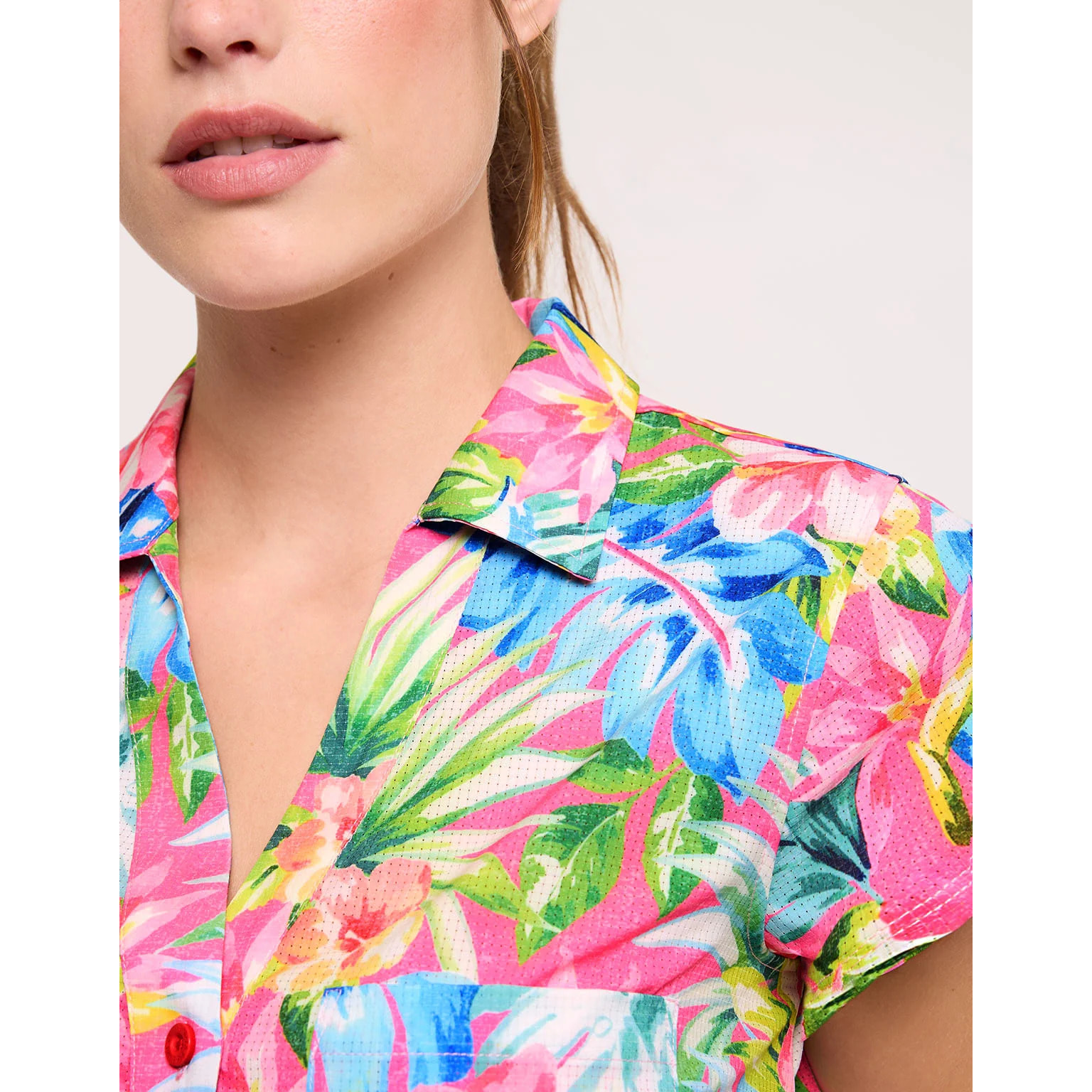 Vestido Corto Rosa con Lazo - Suly