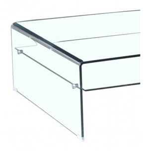 Table basse carré en verre trempé - BENT