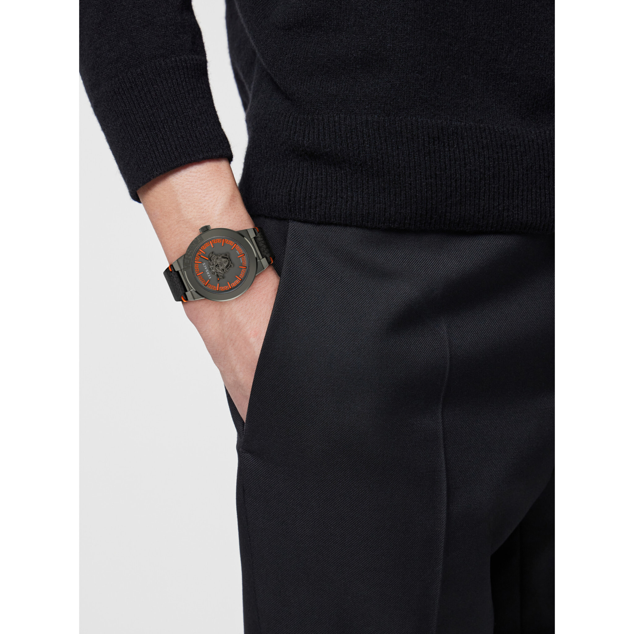 Versace Reloj Analógico De Cuarzo Medusa Infinite