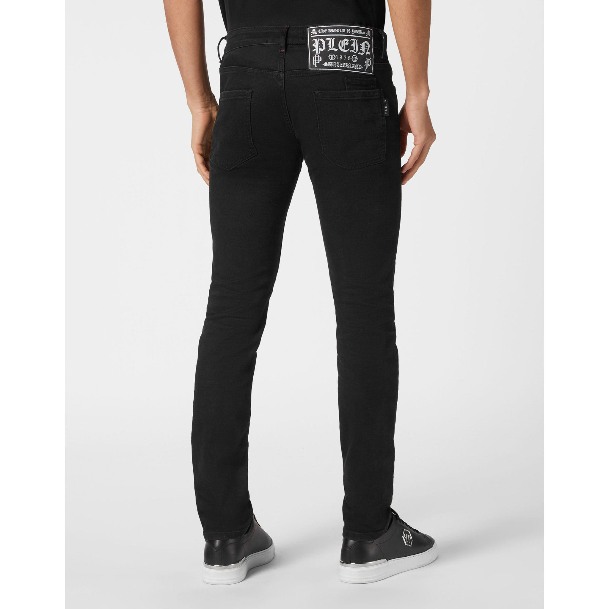 PHILIPP PLEIN Vaqueros de corte recto LION