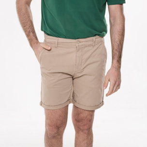 Bermuda gabardine stretch tasca america Polo Club St Martin Beige