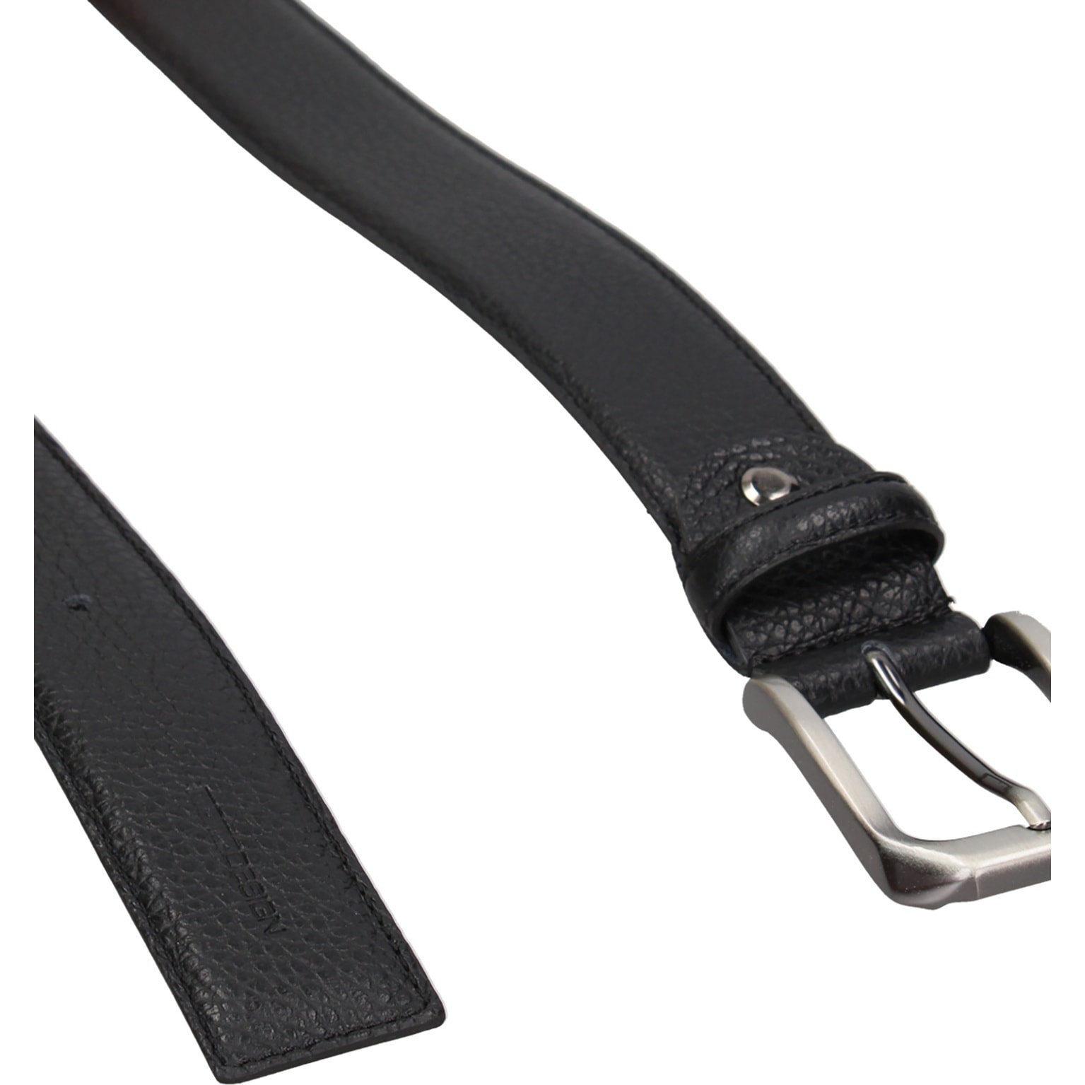 Cintura da uomo in vera pelle Made in Italy - Modello Alaric Lux - 100 cm