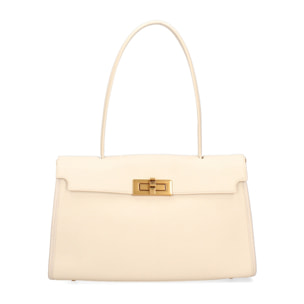 Borsa a mano da donna Made in Italy - Modello Fiorenza Lux - 100% pelle - 33.0 x 20.0 x 9.0 cm