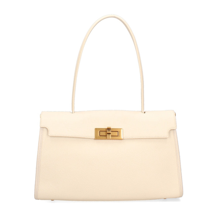 Borsa a mano da donna Made in Italy - Modello Fiorenza Lux - 100% pelle - 33.0 x 20.0 x 9.0 cm