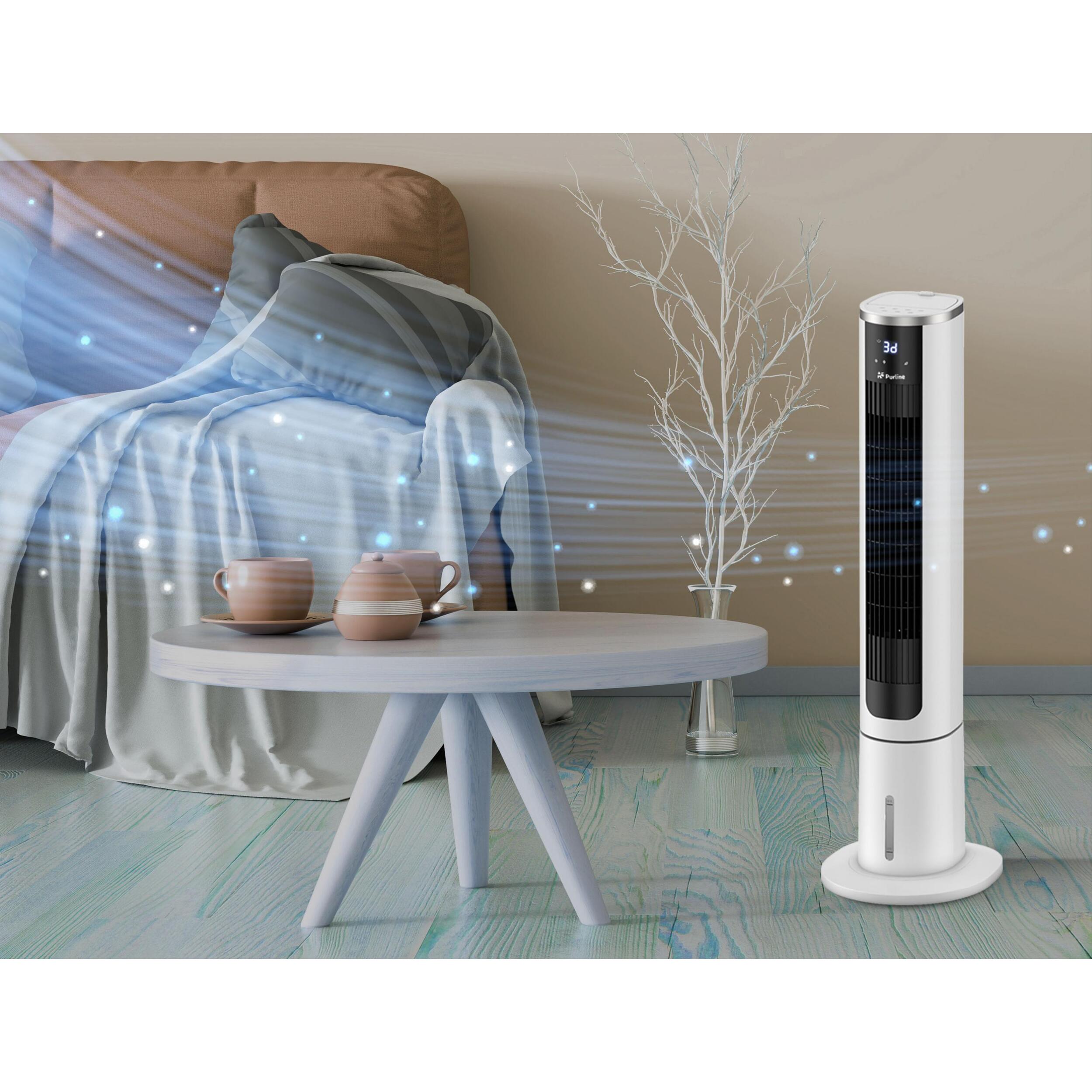 Climatizador Evaporativo de torre digital con apertura superior RAFY 75N PURLINE