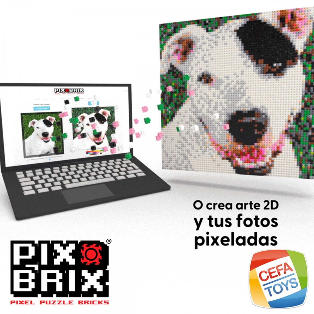 PIX BRIX PIXEL ART BRANQUIOSAURIO 808 PIEZAS