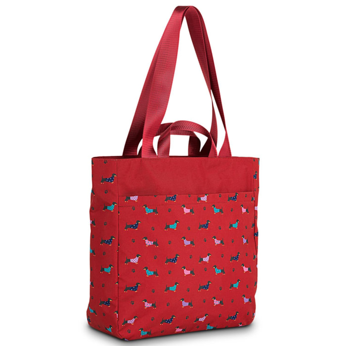 Bolso Maletin Portaordenador Mujer Skpat Lausana Rojo