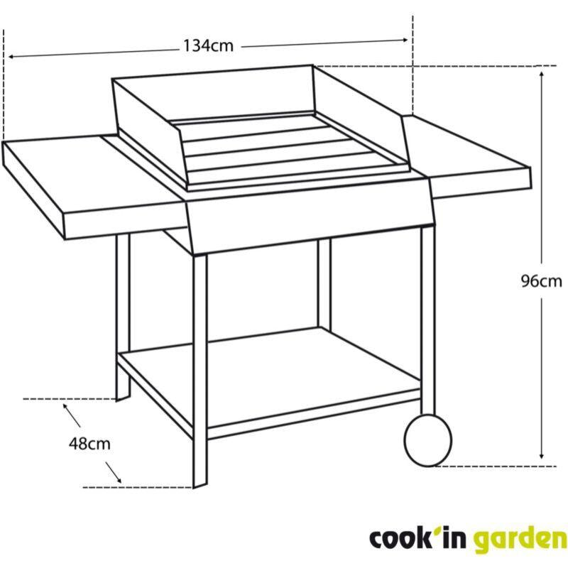 Barbecue charbon COOK'IN GARDEN Easy 60