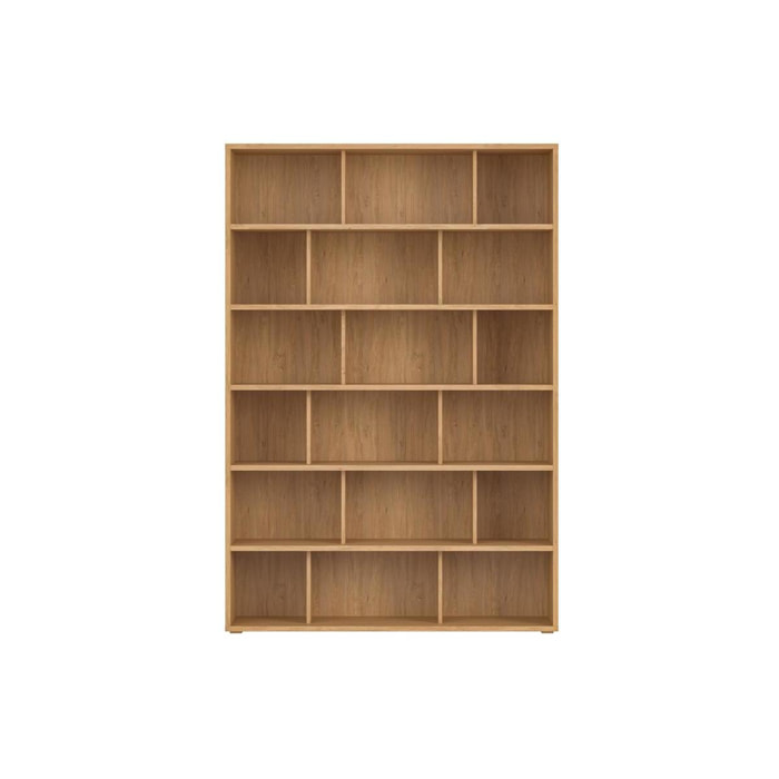 Bibliothèque scandinave finition bois clair chêne L140 cm EPURE