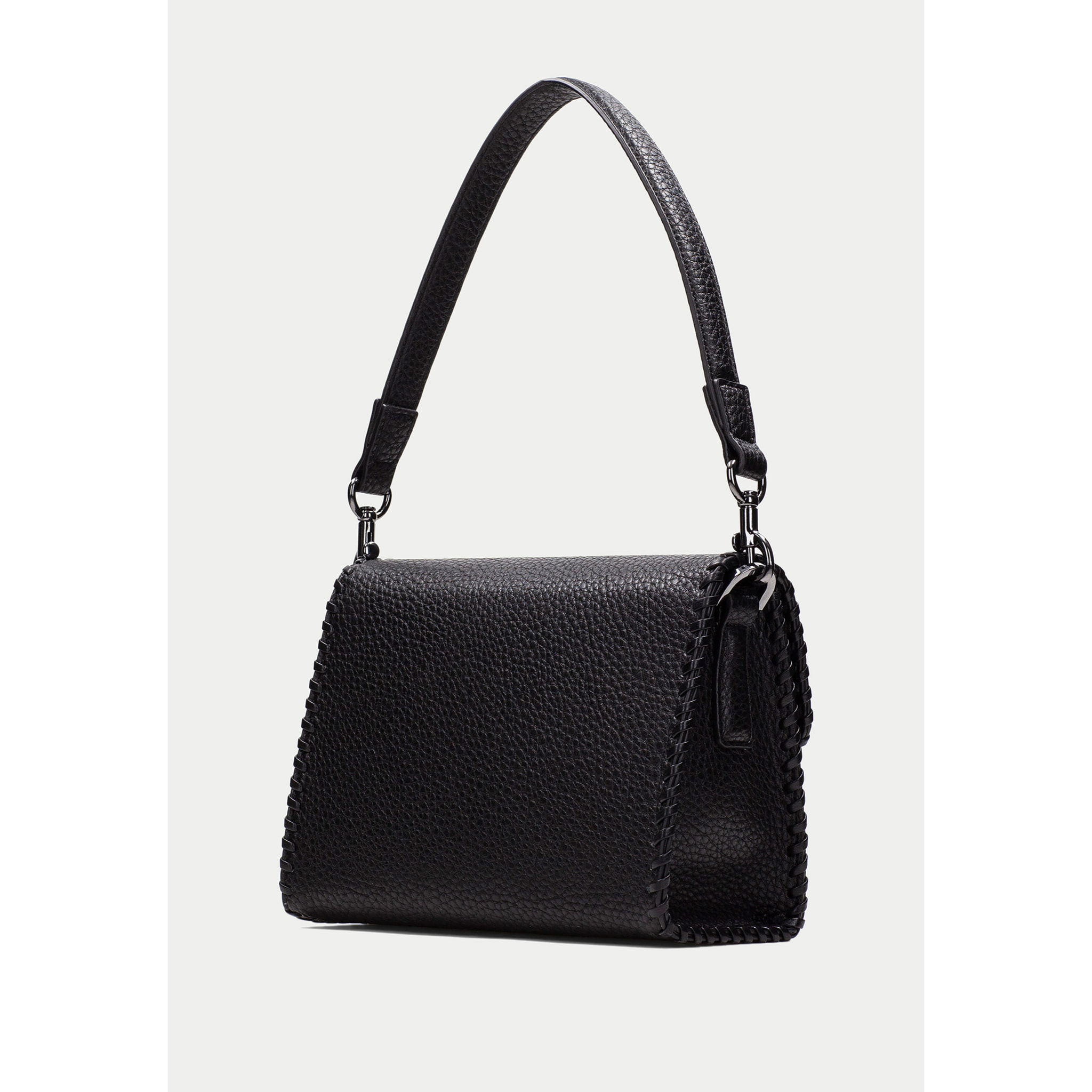 Bolso de Mano  Negro 24cm x 18cm x 9cm