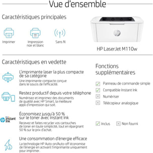 Imprimante laser HP LaserJet M110w