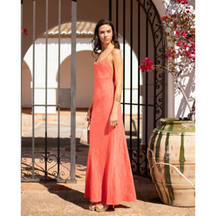 Vestido largo de tirantes