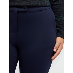 Fiorella Rubino - Pantaloni kick flare in viscosa LENZING™ ECOVERO™ - Blu