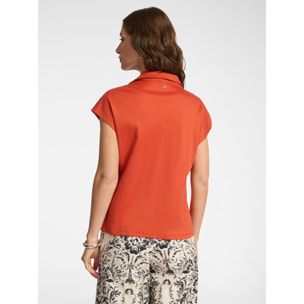 Elena Mirò - Camiseta con cuello - Naranja sol