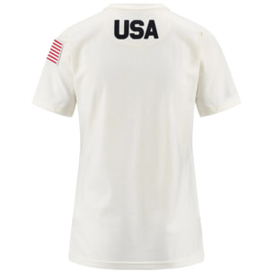 Kappa - T-Shirts & Top Donna Bianco - 6Cento Wayba2 Us