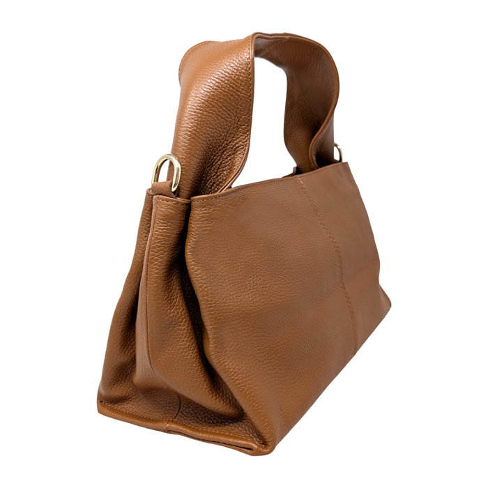 Borsa a Mano in Vera Pelle Dollaro Made in Italy