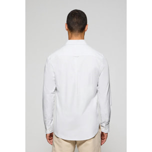 Camisa raya yale gris claro con logo bordado Rigby Go