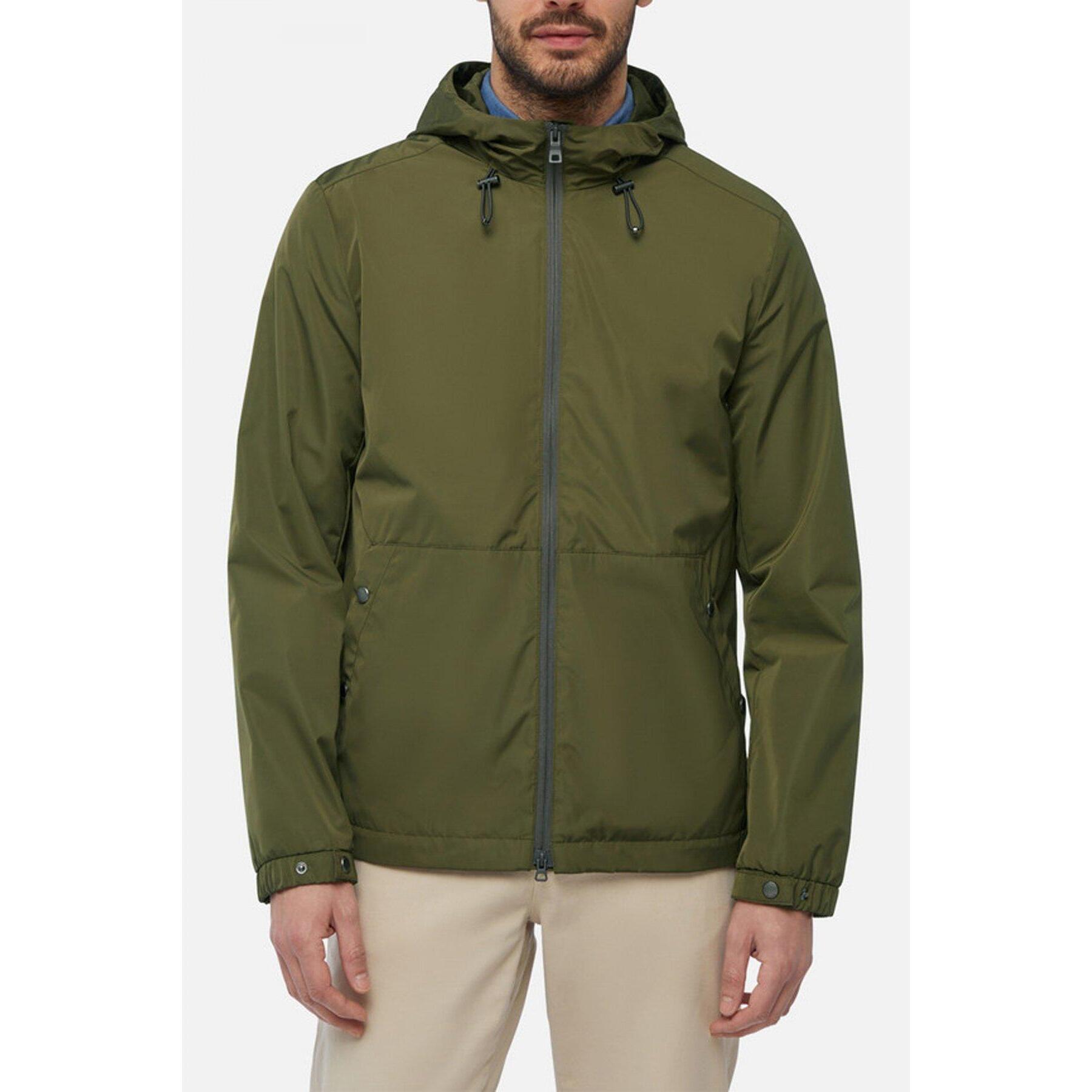 Chubasqueros > Cortavientos Hombre de la marca GEOX  modelo M LEITAN MID PARKA VERDE