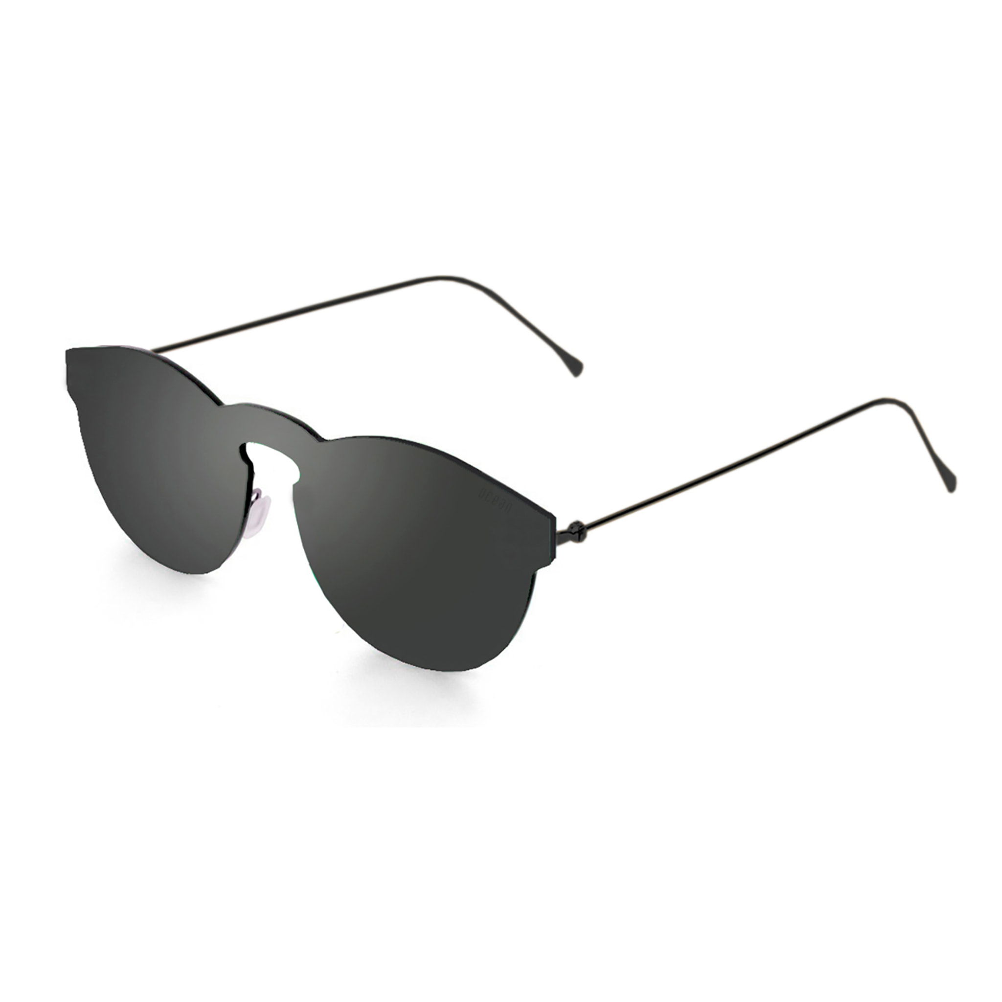 Gafas de sol OCEAN BERLIN - Ahumado planas espaciales con patillas metálicas doradas