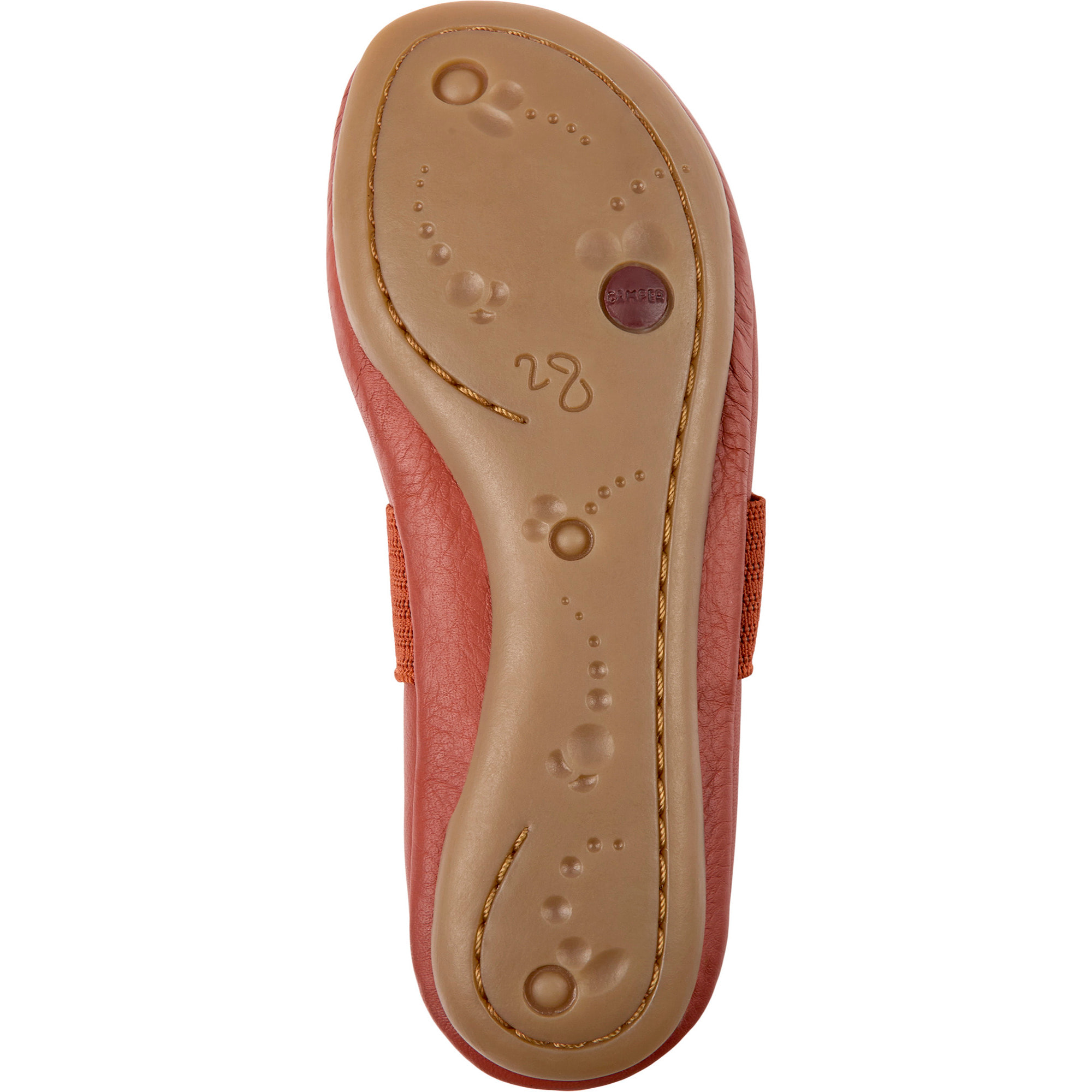 Ballerini - CAMPER Right - Rosso - Pelle liscia