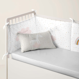 Protector de cuna - Algodón - Con Cintas - Pegaso Mágico