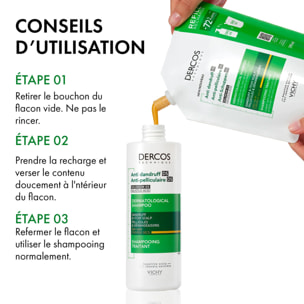 Dercos Technique - Shampooing Antipelliculaire Eco-recharge 390ml