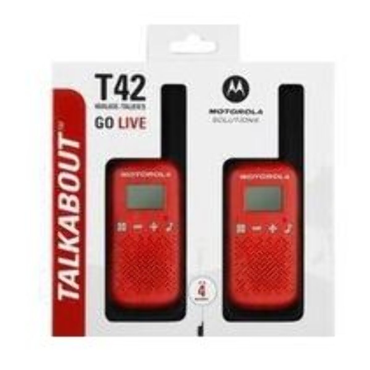 Talkie walkie MOTOROLA TLKR-T42 WE TWIN PACK rouge