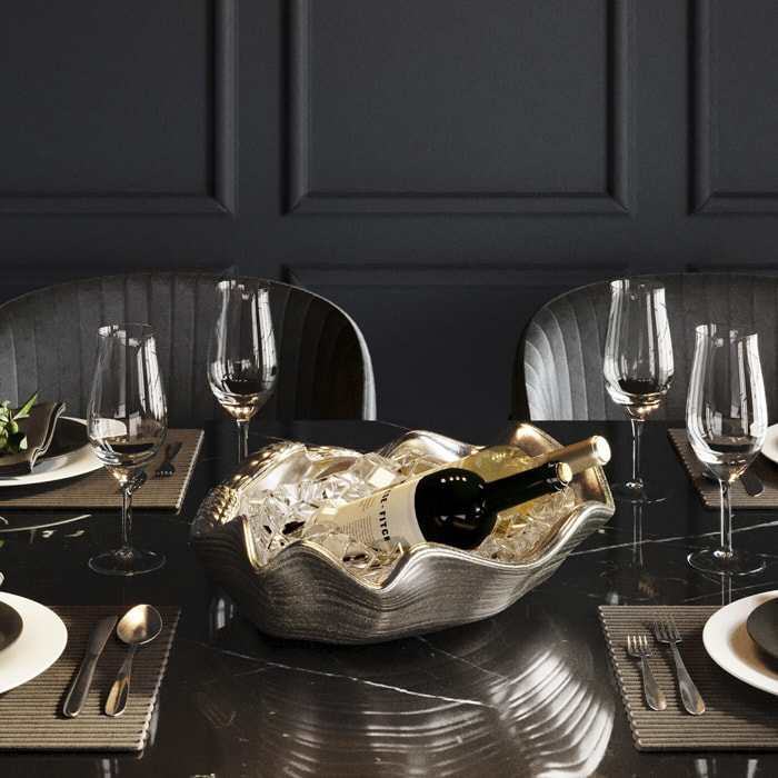 Coupe coquillage argenté Kare Design